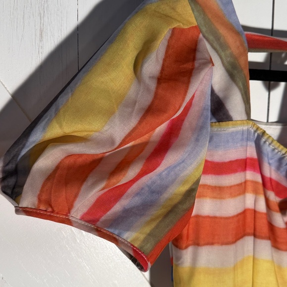 Mr Water Striped Puff Sleeve Dress Colorful - Picture 8 of 8